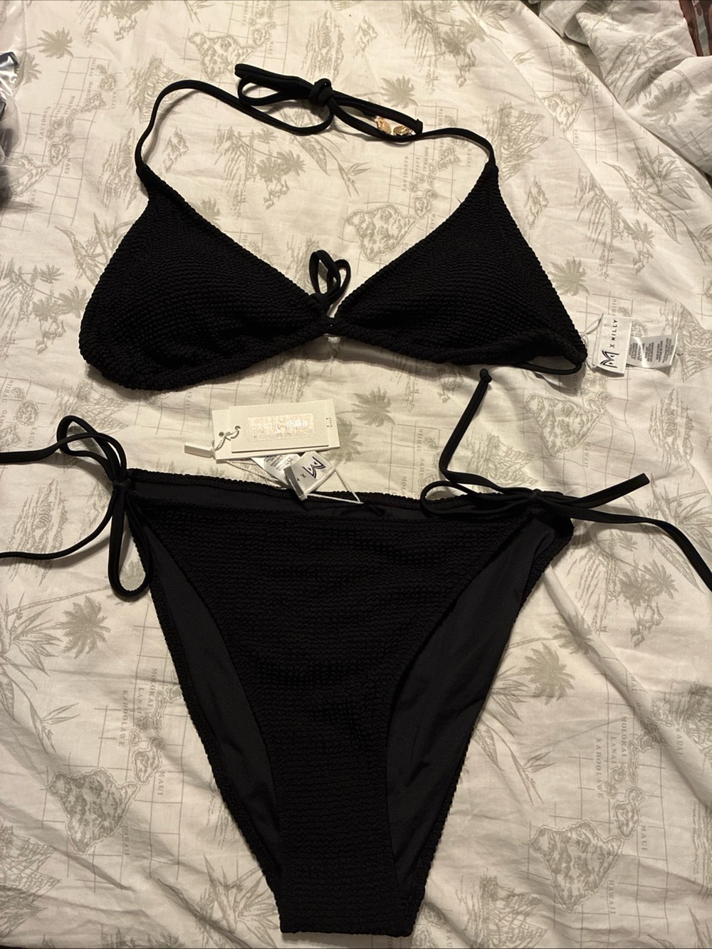 Milly ladies texuted bikini set size large